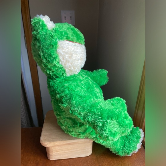 Build A Bear Green Frog 17" Plush Stuffed Animal Smiling Friendly Frog - Picture 4 of 9